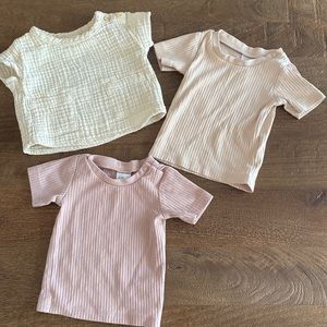 3 H&M baby tops